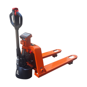 Trak pallet elektrik dengan skala